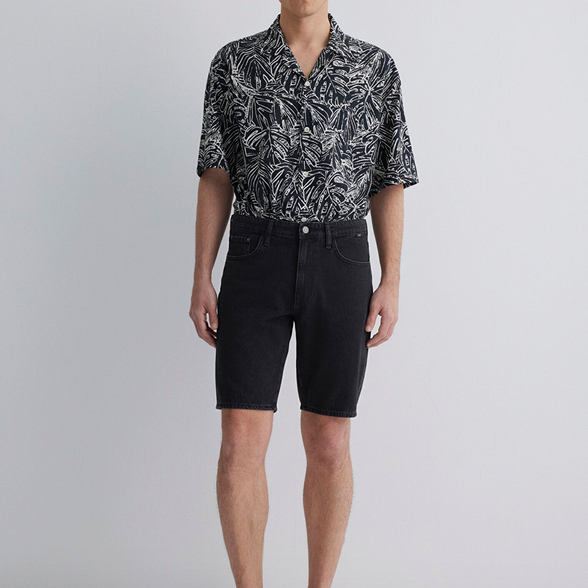 Mavi Lucas Street Koyu Gri Jean Şort 0412607-89928