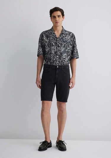  Mavi Lucas Street Koyu Gri Jean Şort 0412607-89928