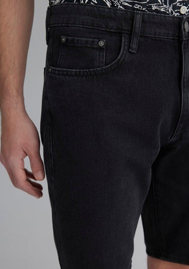  Mavi Lucas Street Koyu Gri Jean Şort 0412607-89928