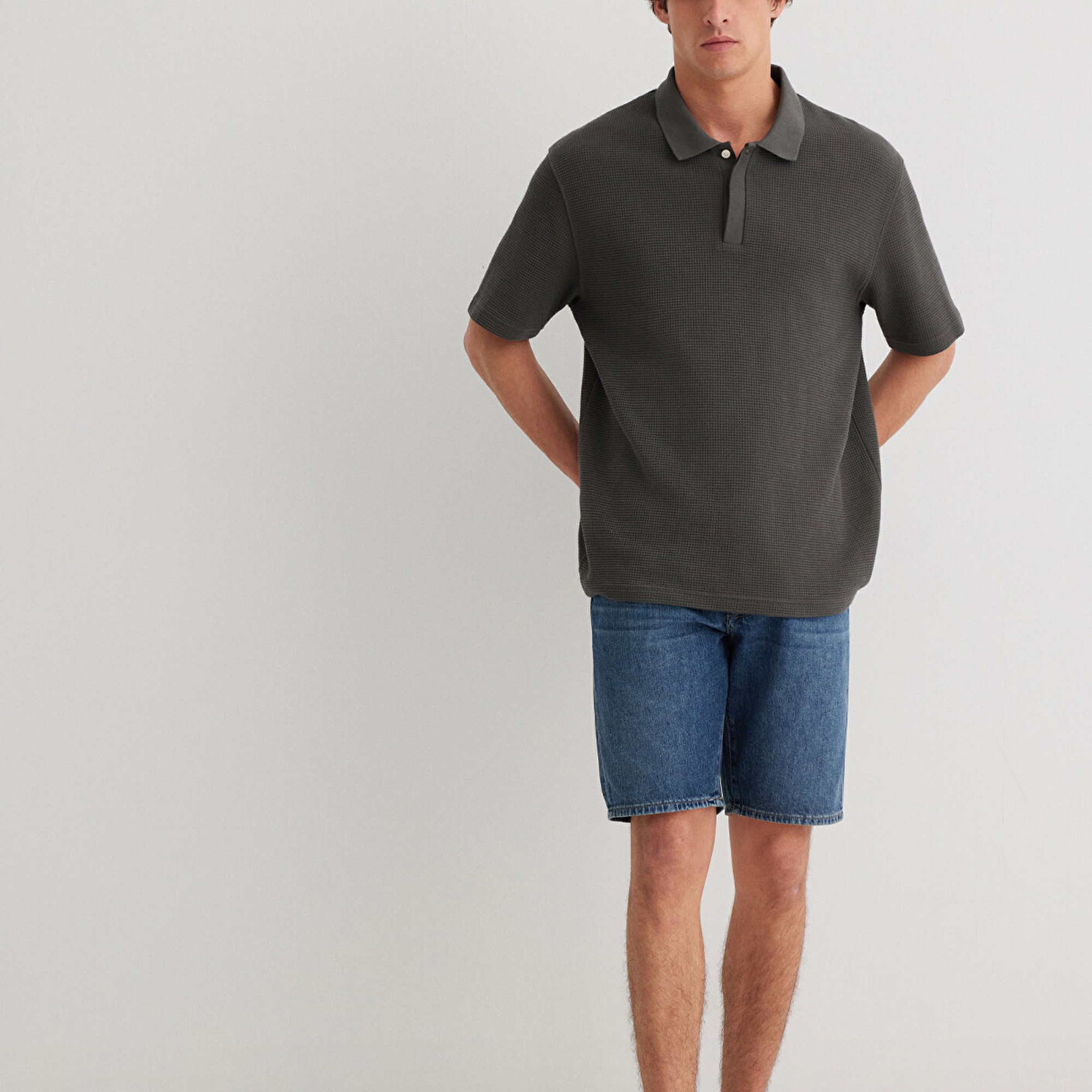 Mavi Lucas Street Gölgeli Koyu Mavi Jean Şort 0412607-89929