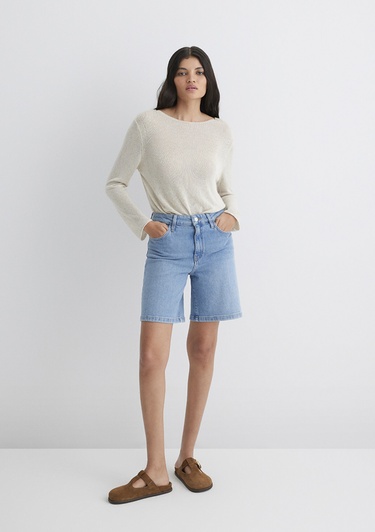  Mavi Eliana Casual Açık Mavi Jean Şort 1411221-89750