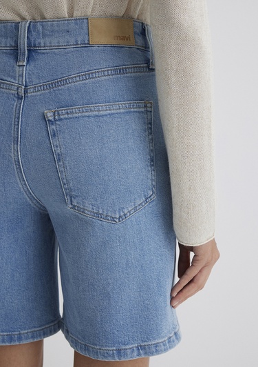  Mavi Eliana Casual Açık Mavi Jean Şort 1411221-89750