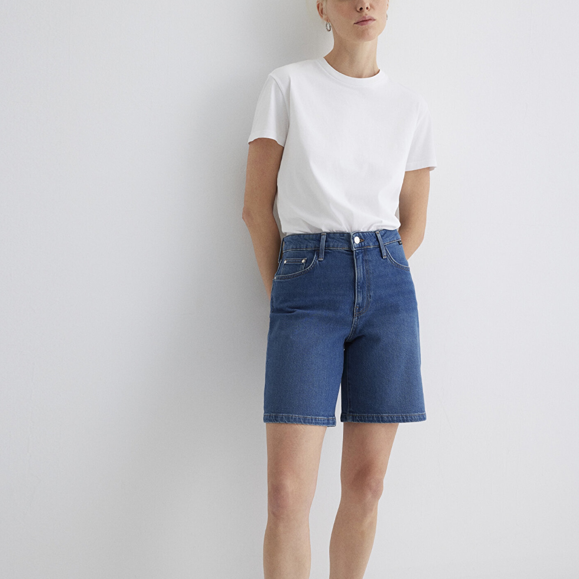 Mavi Eliana Casual Koyu Mavi  Jean Şort 1411221-89749