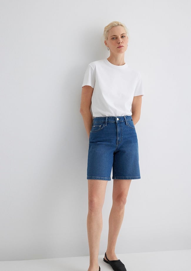  Mavi Eliana Casual Koyu Mavi  Jean Şort 1411221-89749