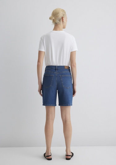  Mavi Eliana Casual Koyu Mavi  Jean Şort 1411221-89749