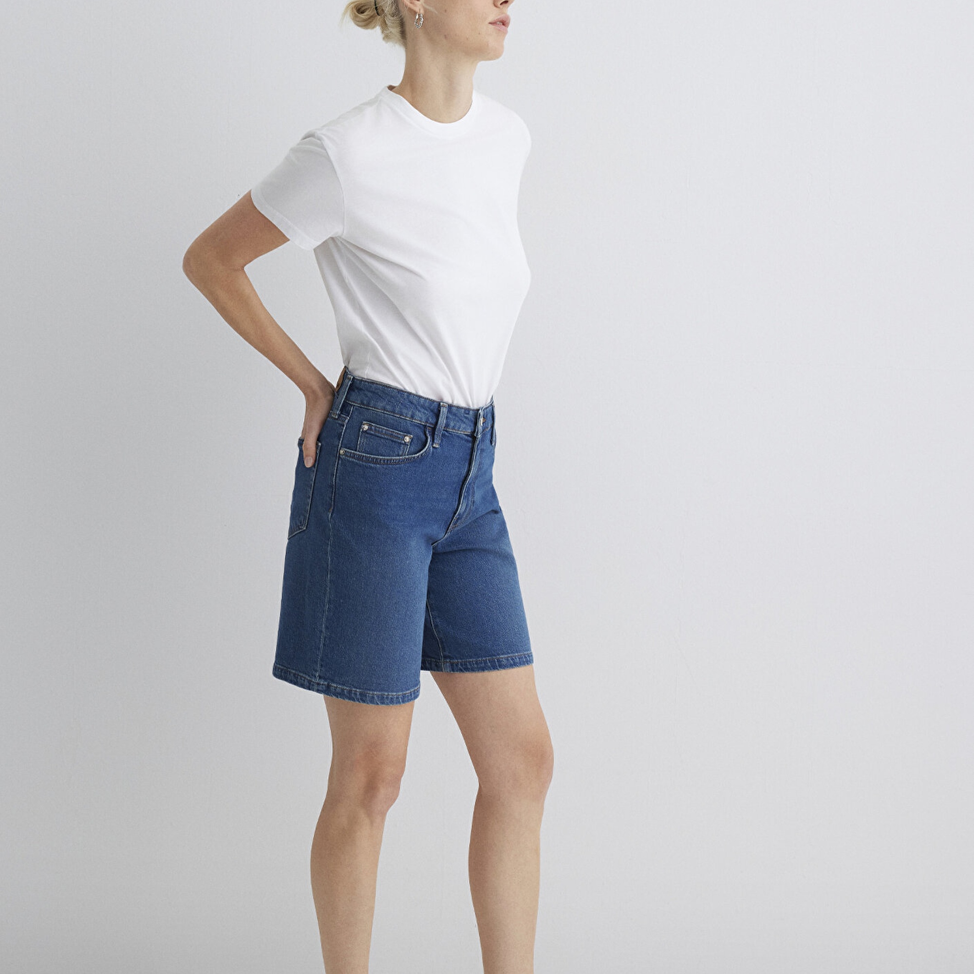 Mavi Eliana Casual Koyu Mavi  Jean Şort 1411221-89749