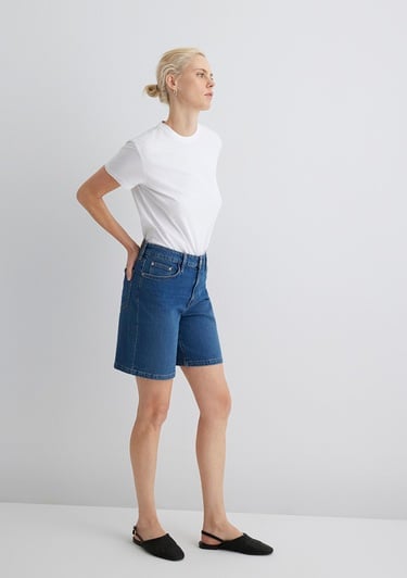  Mavi Eliana Casual Koyu Mavi  Jean Şort 1411221-89749