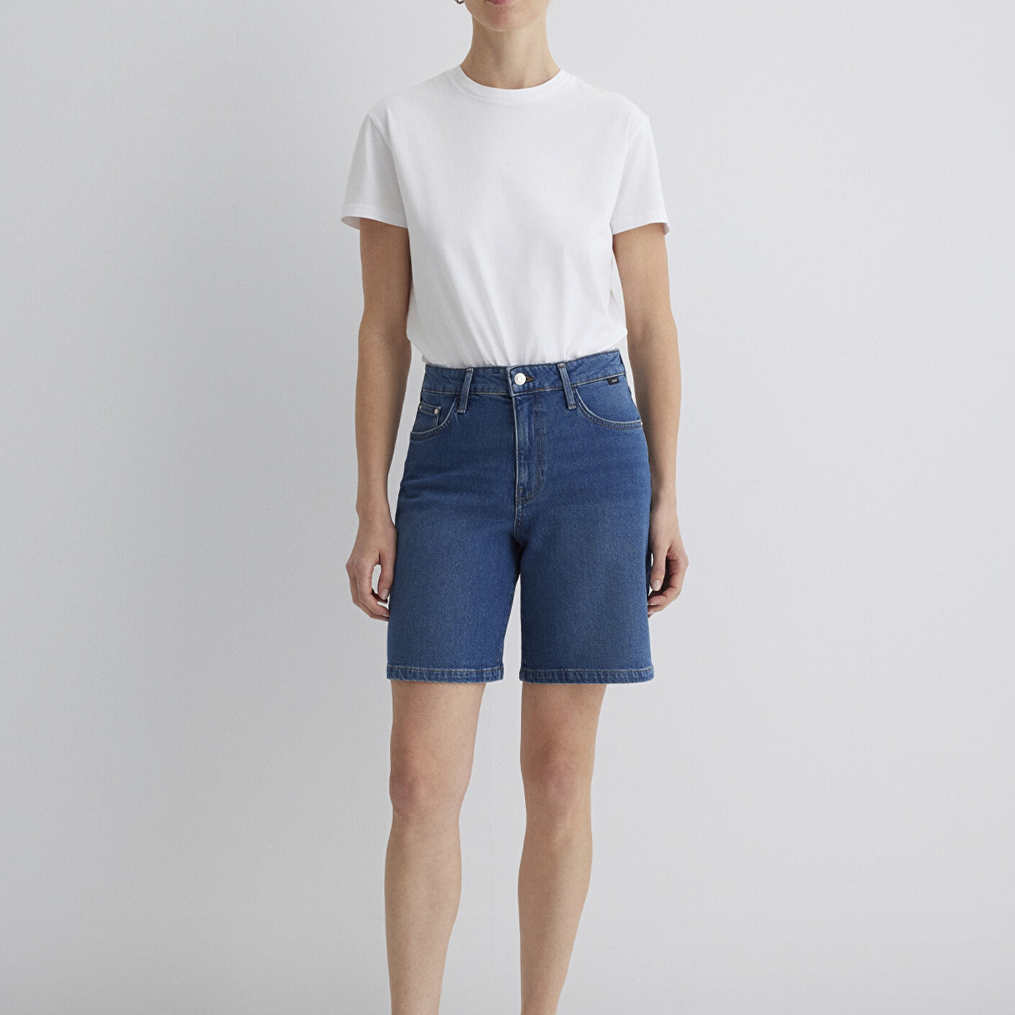 Mavi Eliana Casual Koyu Mavi  Jean Şort 1411221-89749