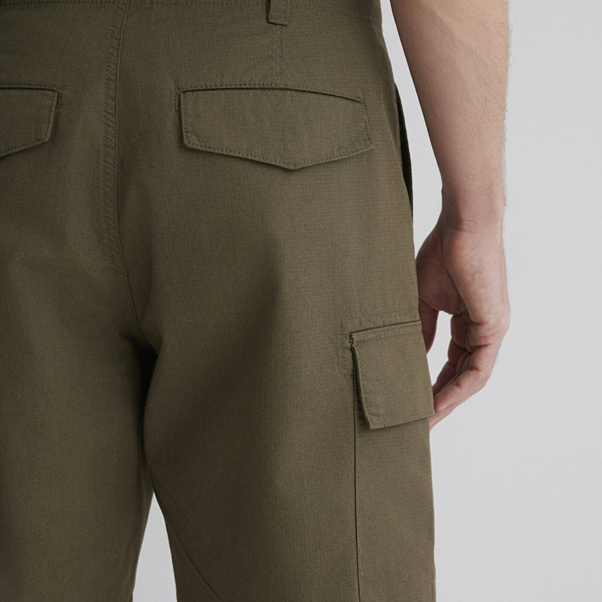 Mavi Haki Kargo Şort 0410262-80769