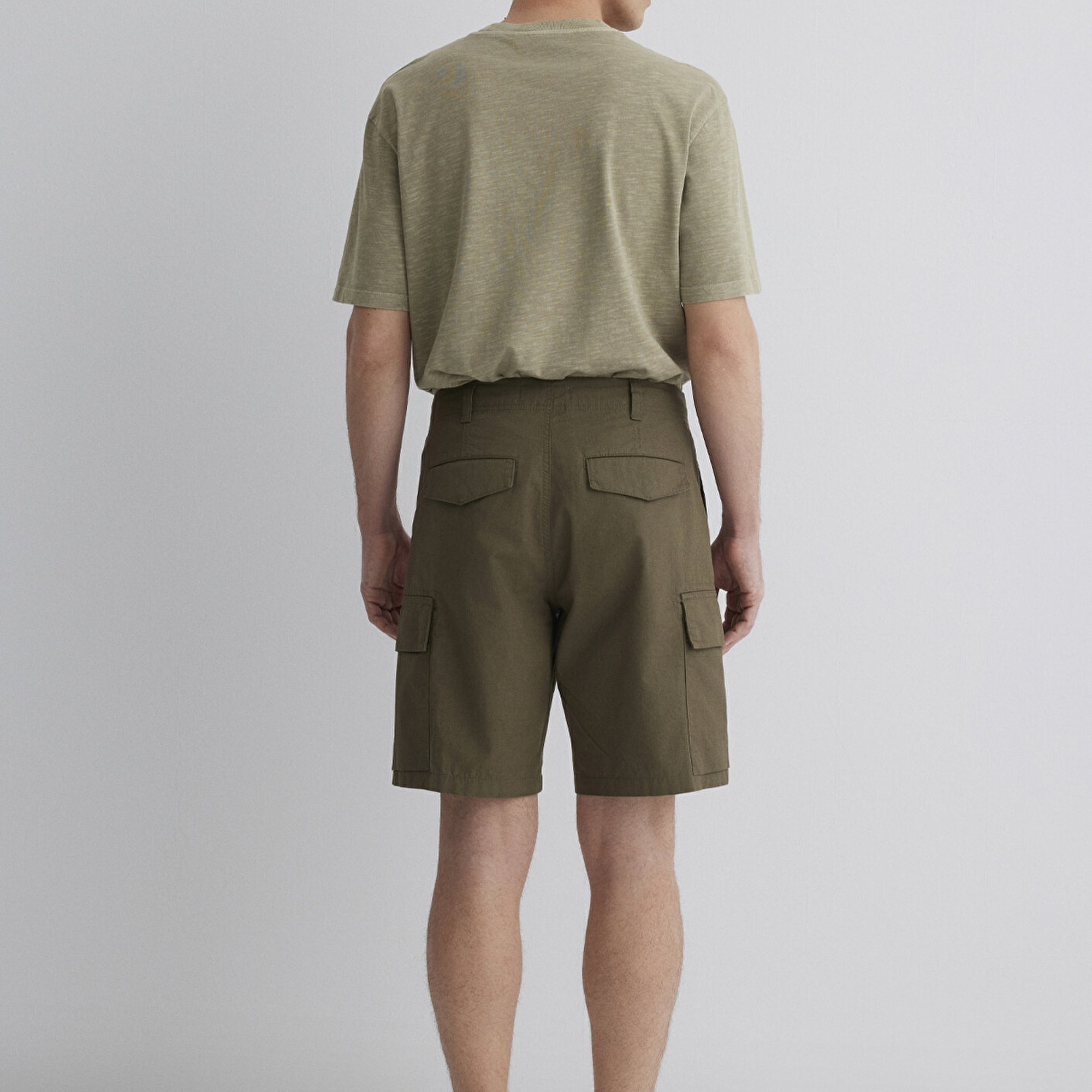 Mavi Haki Kargo Şort 0410262-80769