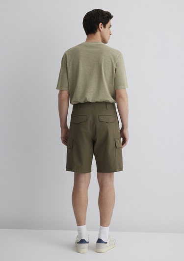  Mavi Haki Kargo Şort 0410262-80769