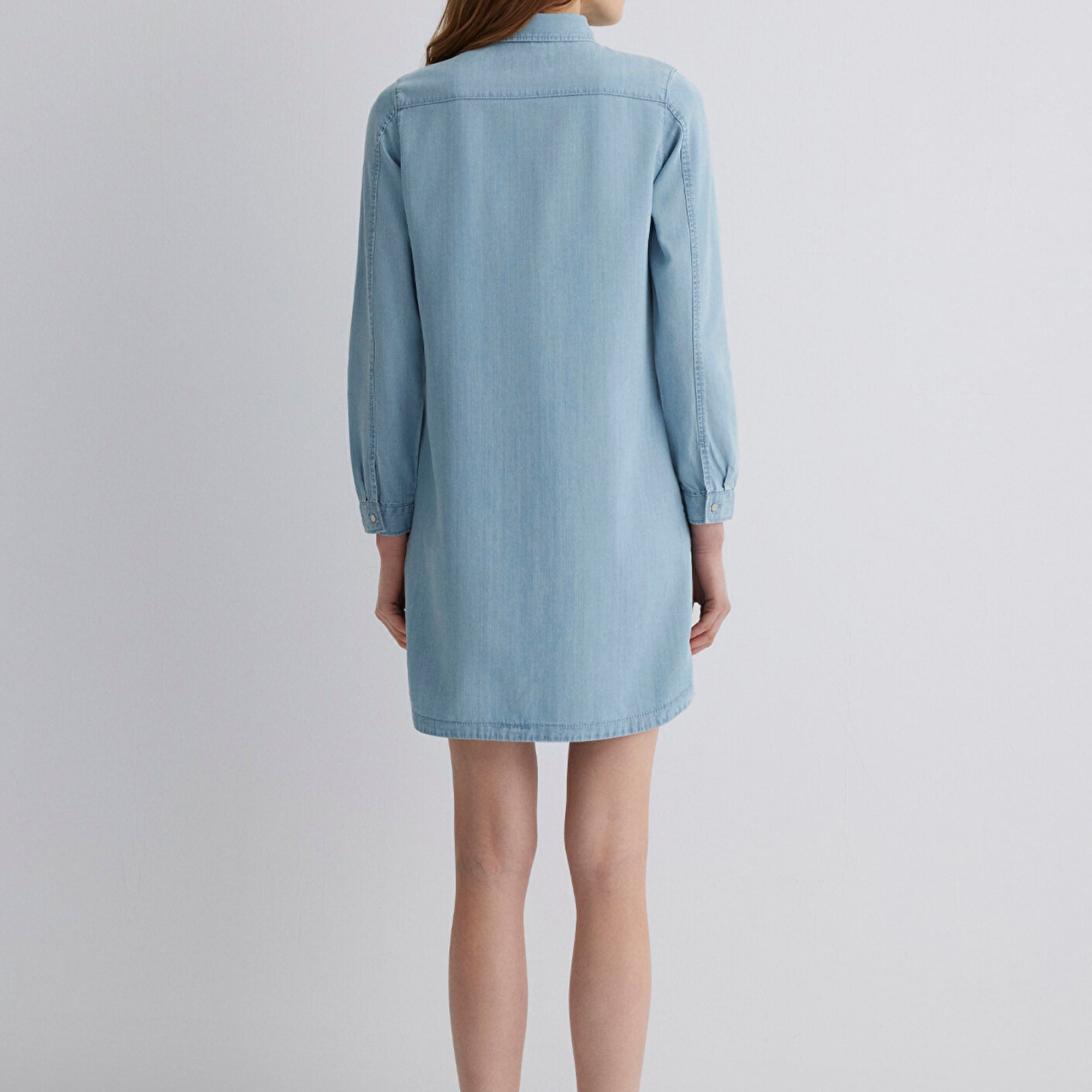 Mavi Liz Casual Açık Mavi Jean Elbise 130656-89576