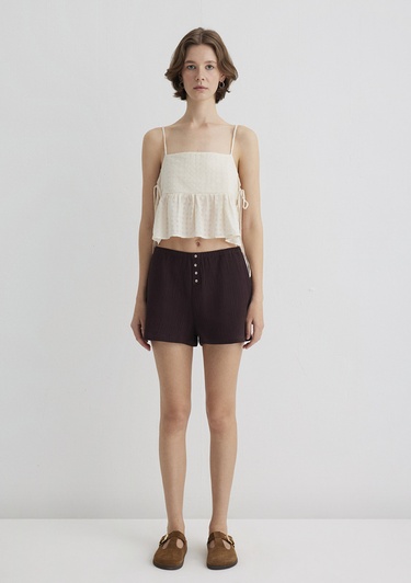  Mavi Kahverengi Şort 1410237-70244