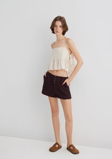  Mavi Kahverengi Şort 1410237-70244