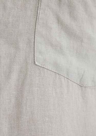  Mavi Gri Keten Gömlek Regular Fit / Normal Kesim 0211473-70080