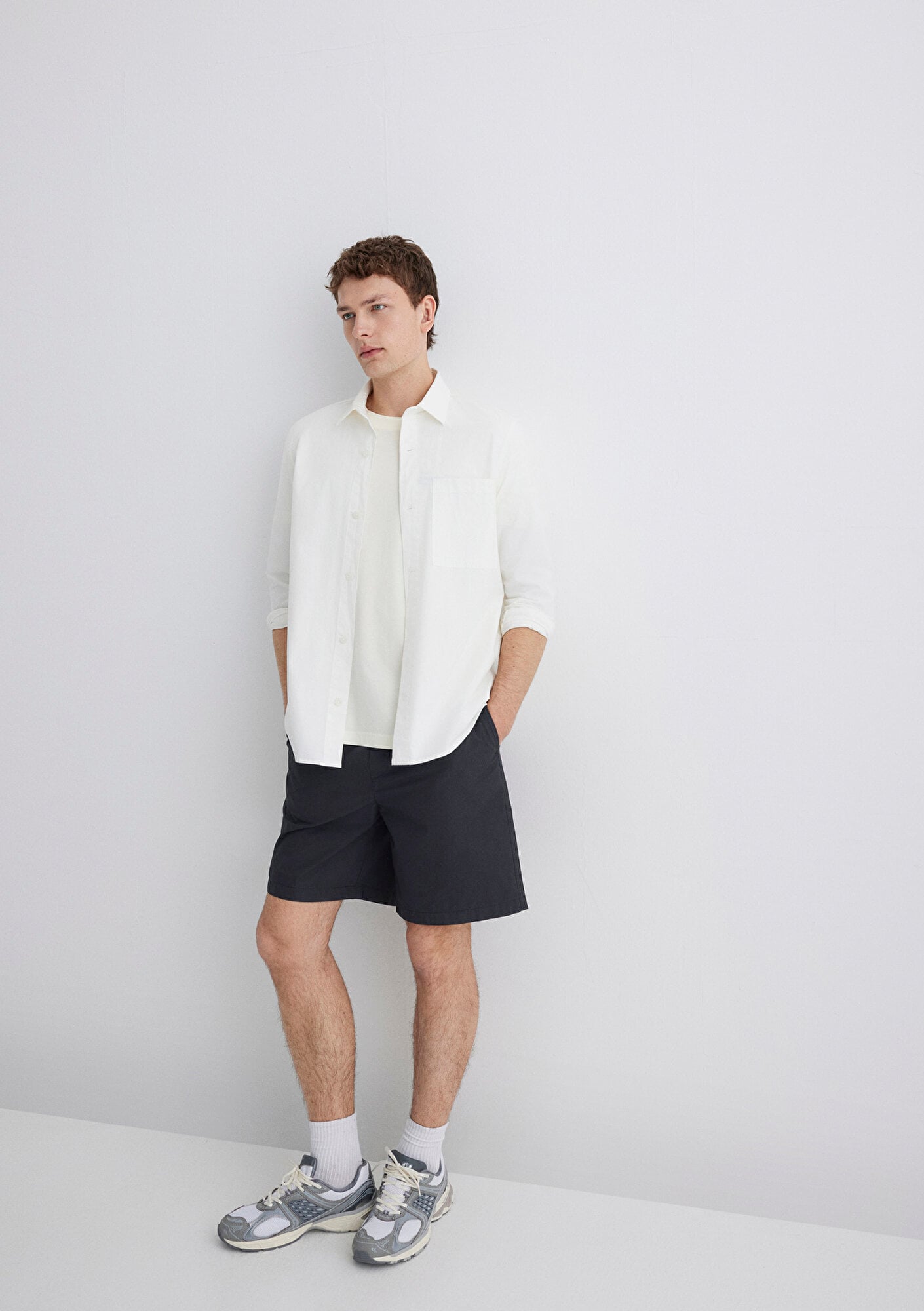  Mavi Siyah Şort 0410266-900