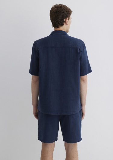  Mavi Lacivert Gömlek Regular Fit / Normal Kesim 0211532-82183