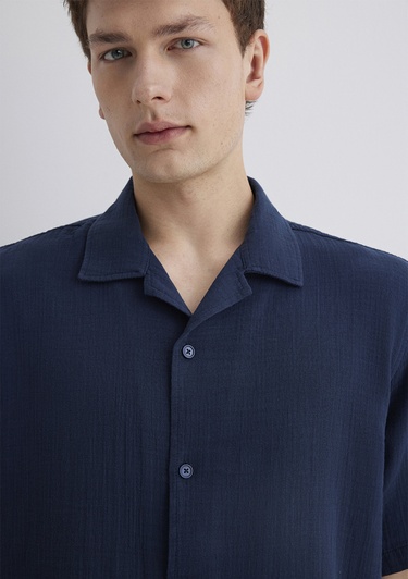  Mavi Lacivert Gömlek Regular Fit / Normal Kesim 0211532-82183