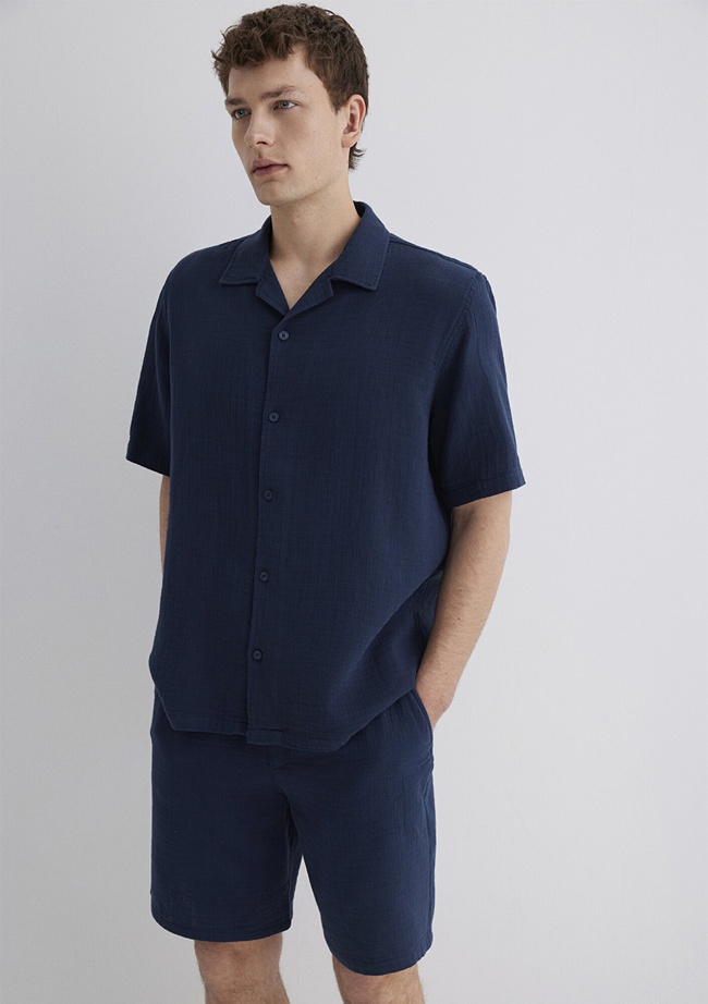  Mavi Lacivert Gömlek Regular Fit / Normal Kesim 0211532-82183