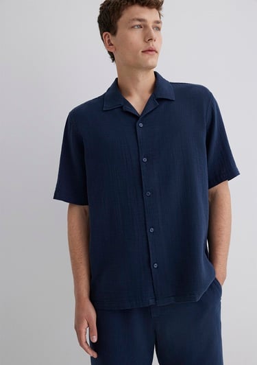  Mavi Lacivert Gömlek Regular Fit / Normal Kesim 0211532-82183