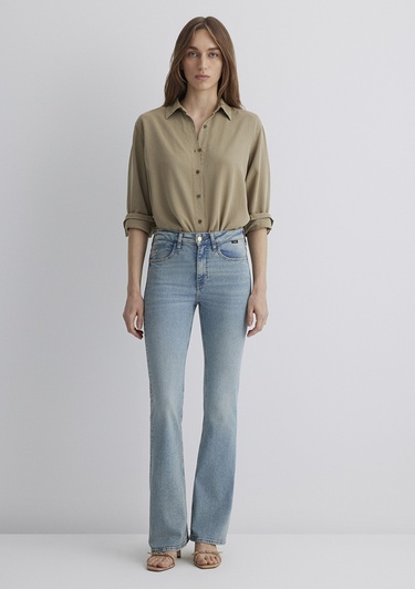  Mavi Maria Mavi Premium Puslu Açık Mavi Jean Pantolon 101225-89221