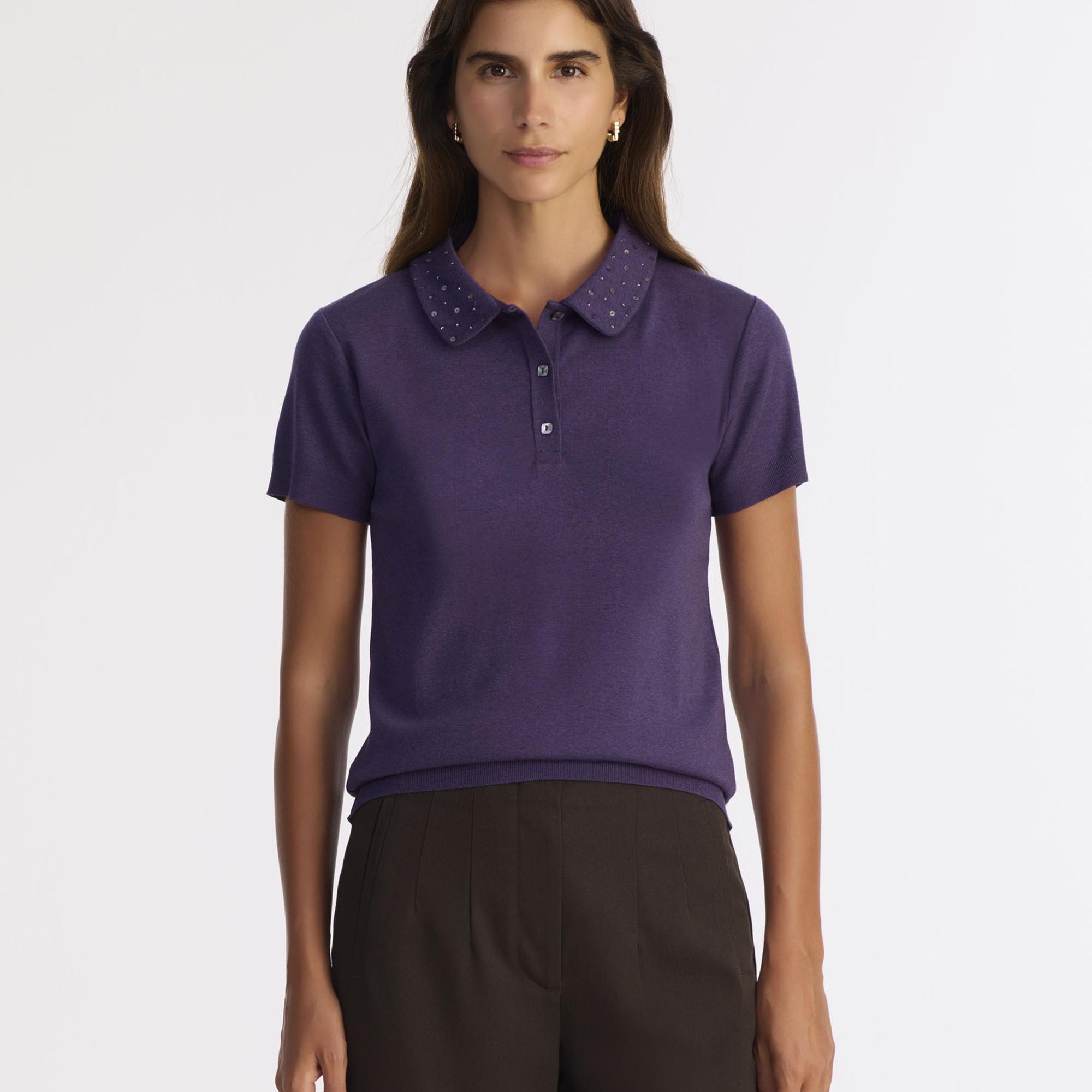 YARGICI Regular Polo Yaka Kısa Kol Kazak