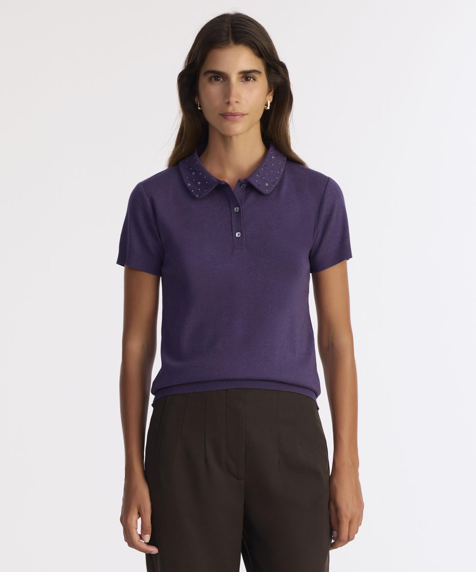  YARGICI Regular Polo Yaka Kısa Kol Kazak