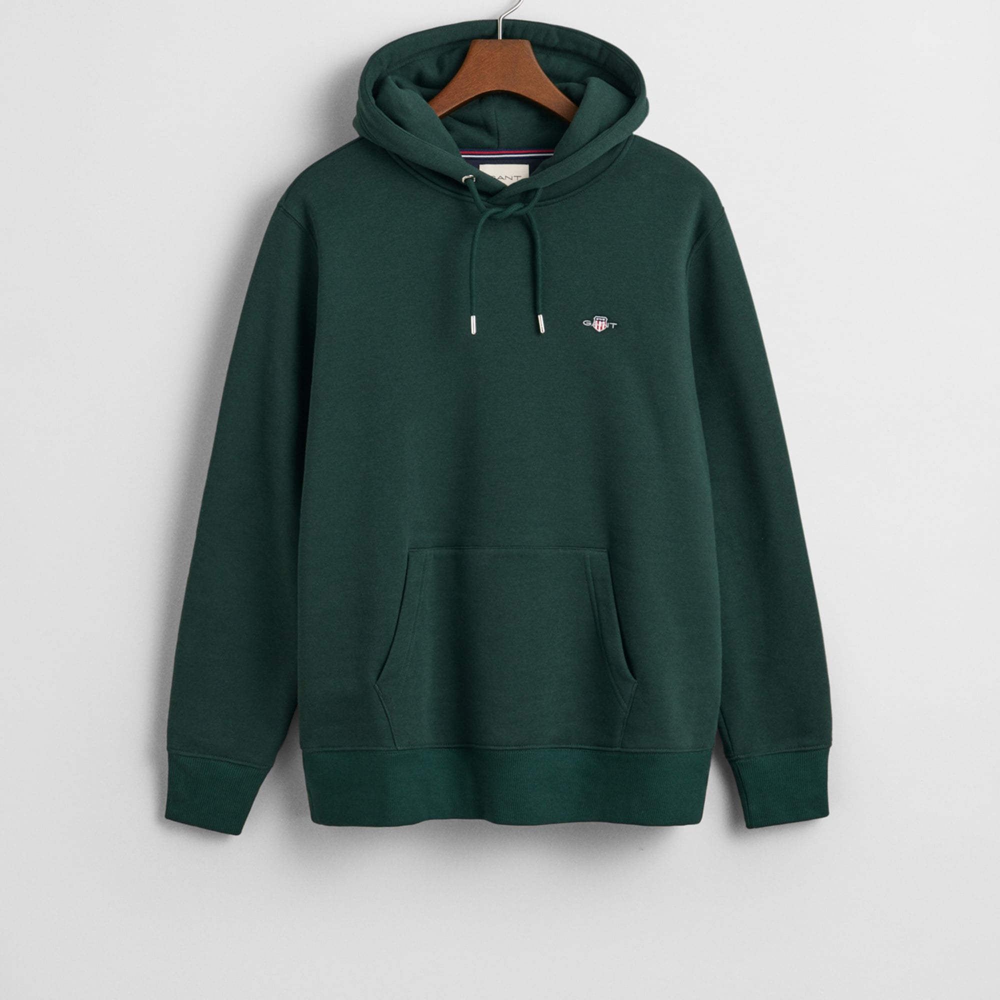 GANT Erkek Yeşil Regular Fit Kapüşonlu Sweatshirt