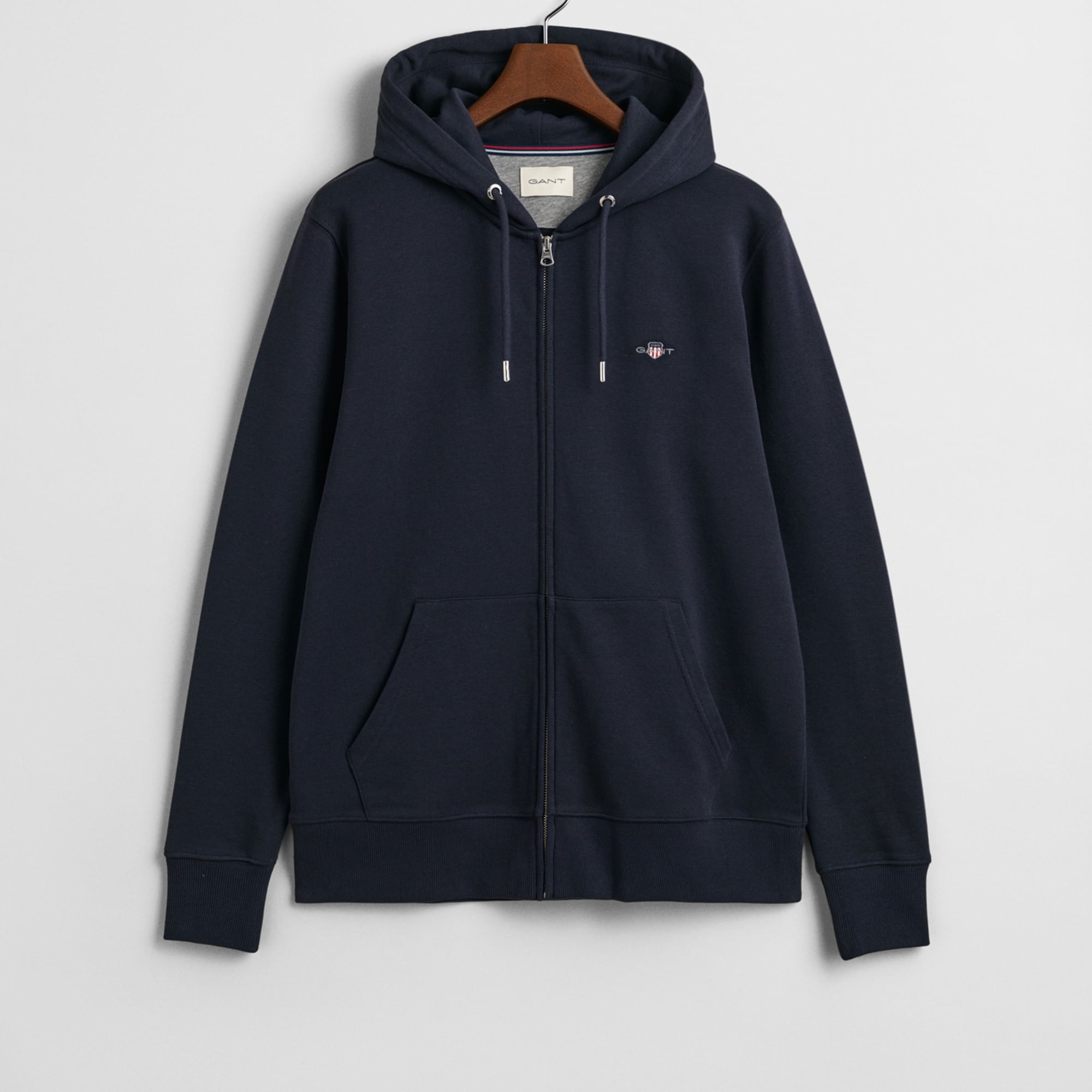 GANT Erkek Lacivert Regular Fit Fermuarlı Sweatshirt