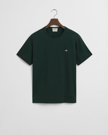  GANT Erkek Yeşil Regular Fit Bisiklet Yaka T-Shirt