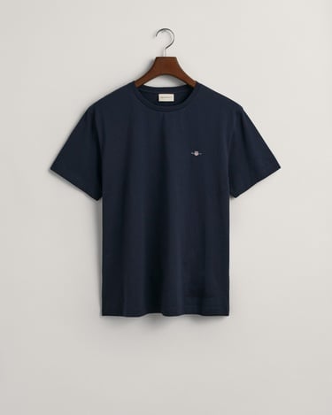  GANT Erkek Lacivert Regular Fit Bisiklet Yaka T-Shirt