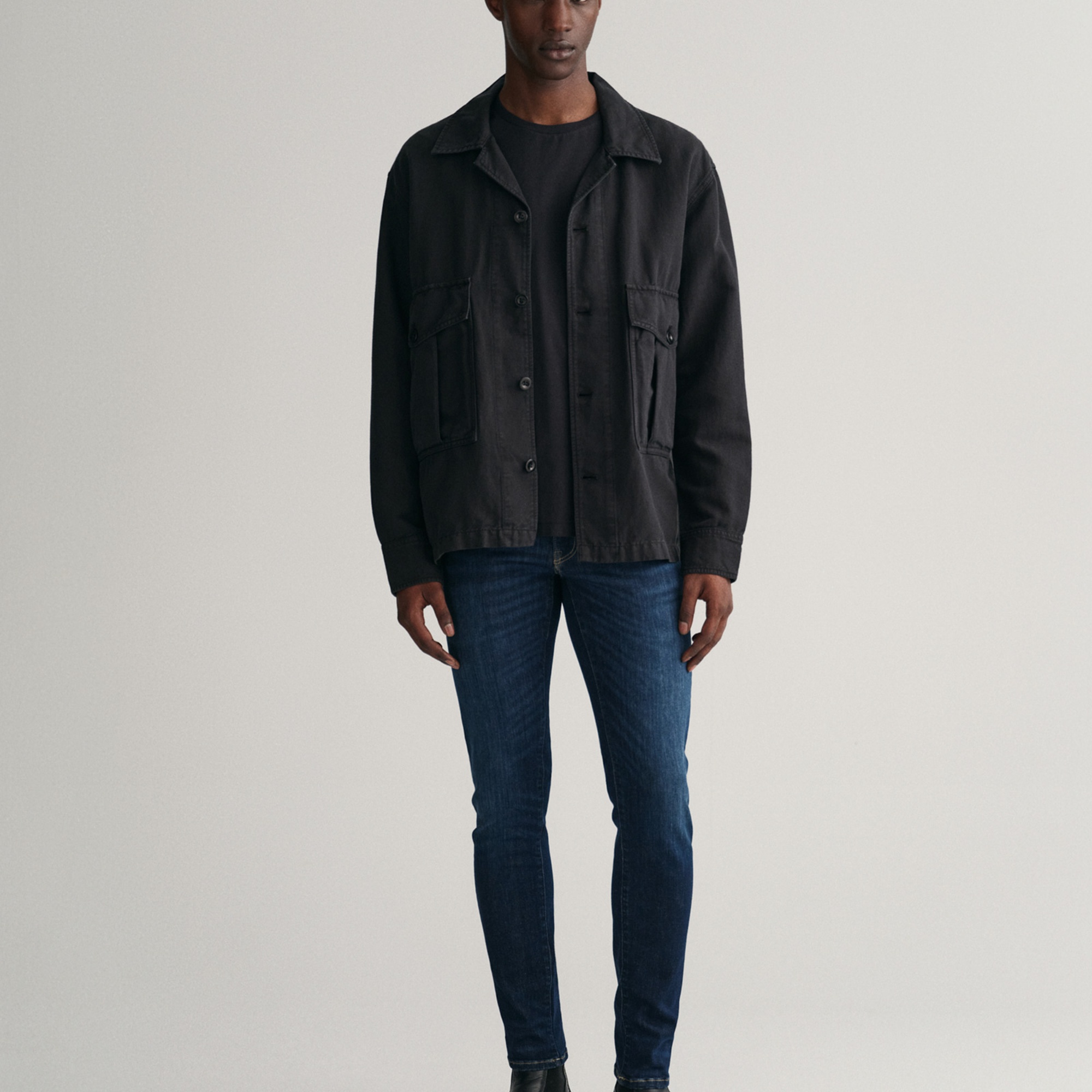 GANT Erkek Lacivert Extra Slim Fit Active Recover Jean