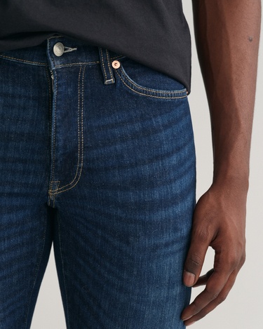  GANT Erkek Lacivert Extra Slim Fit Active Recover Jean