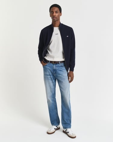  GANT Erkek Lacivert Regular Fit Hırka
