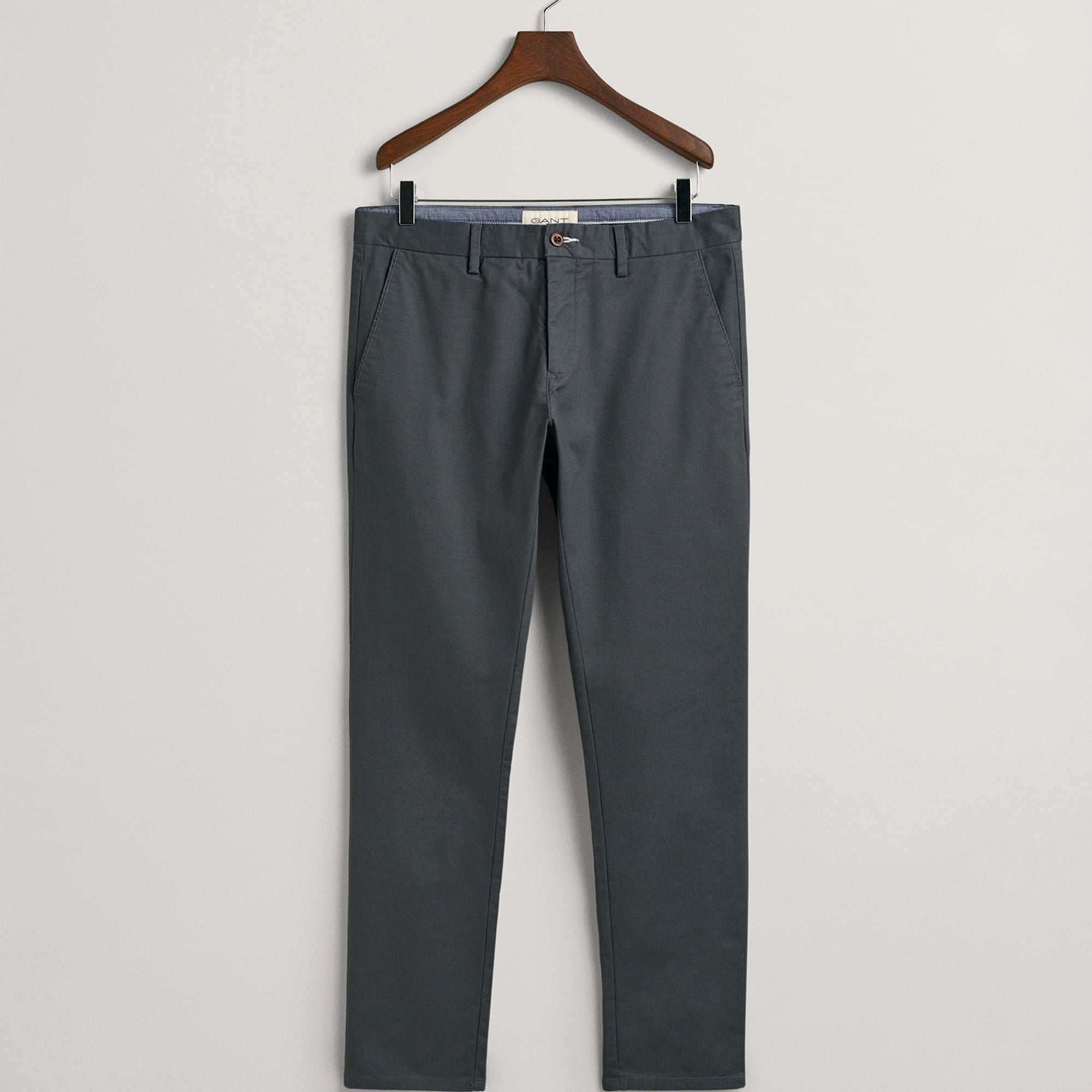 GANT Erkek Gri Slim Fit Chino Pantolon