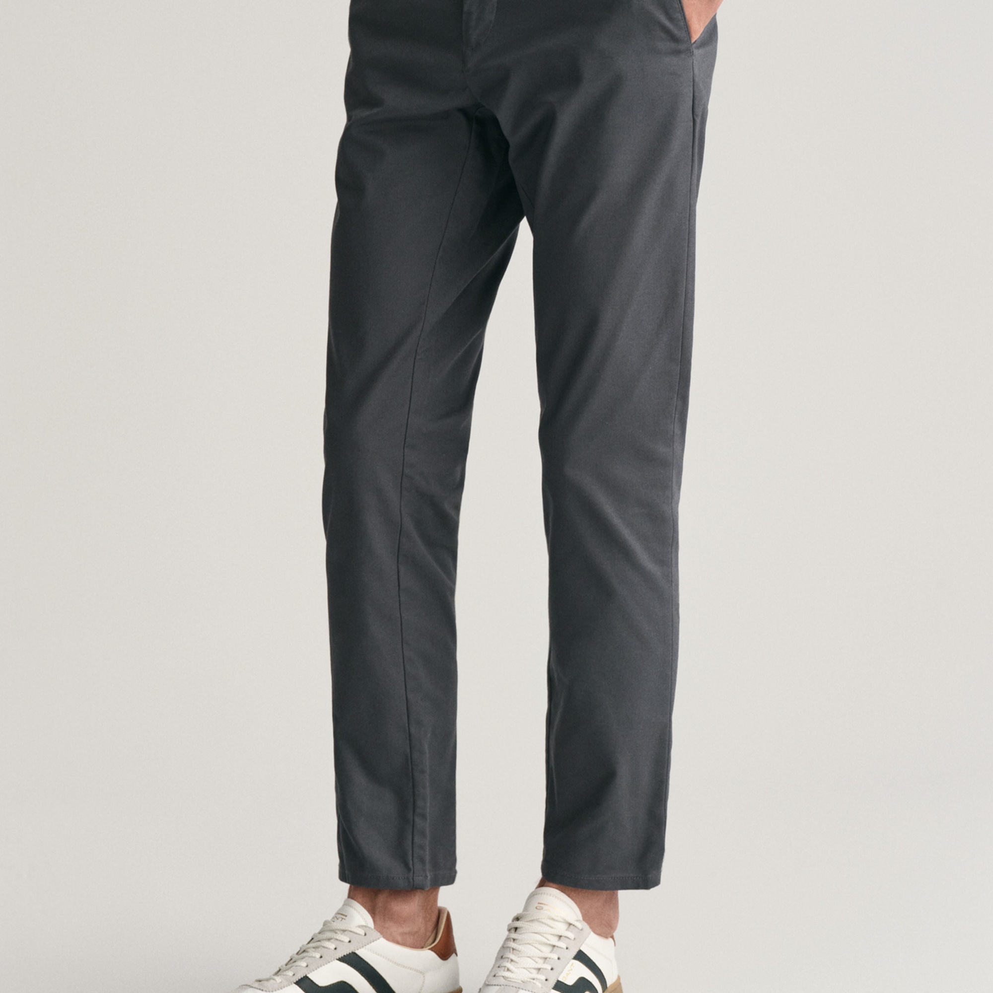 GANT Erkek Gri Slim Fit Chino Pantolon