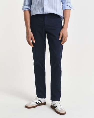  GANT Erkek Lacivert Slim Fit Chino Pantolon
