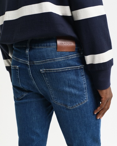  GANT Erkek Mavi Extra Slim Fit Active Recover Jean