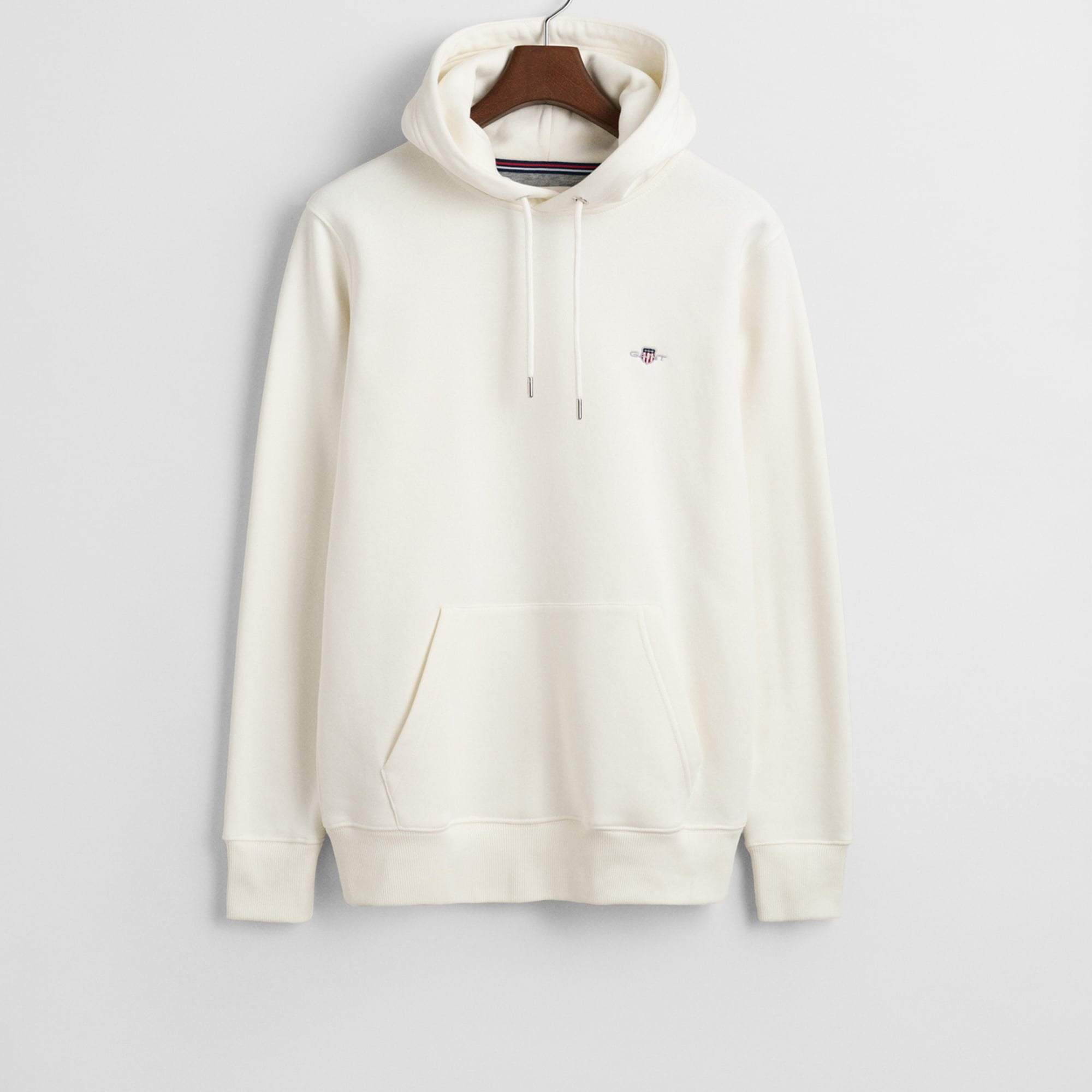 GANT Erkek Krem Regular Fit Kapüşonlu Sweatshirt