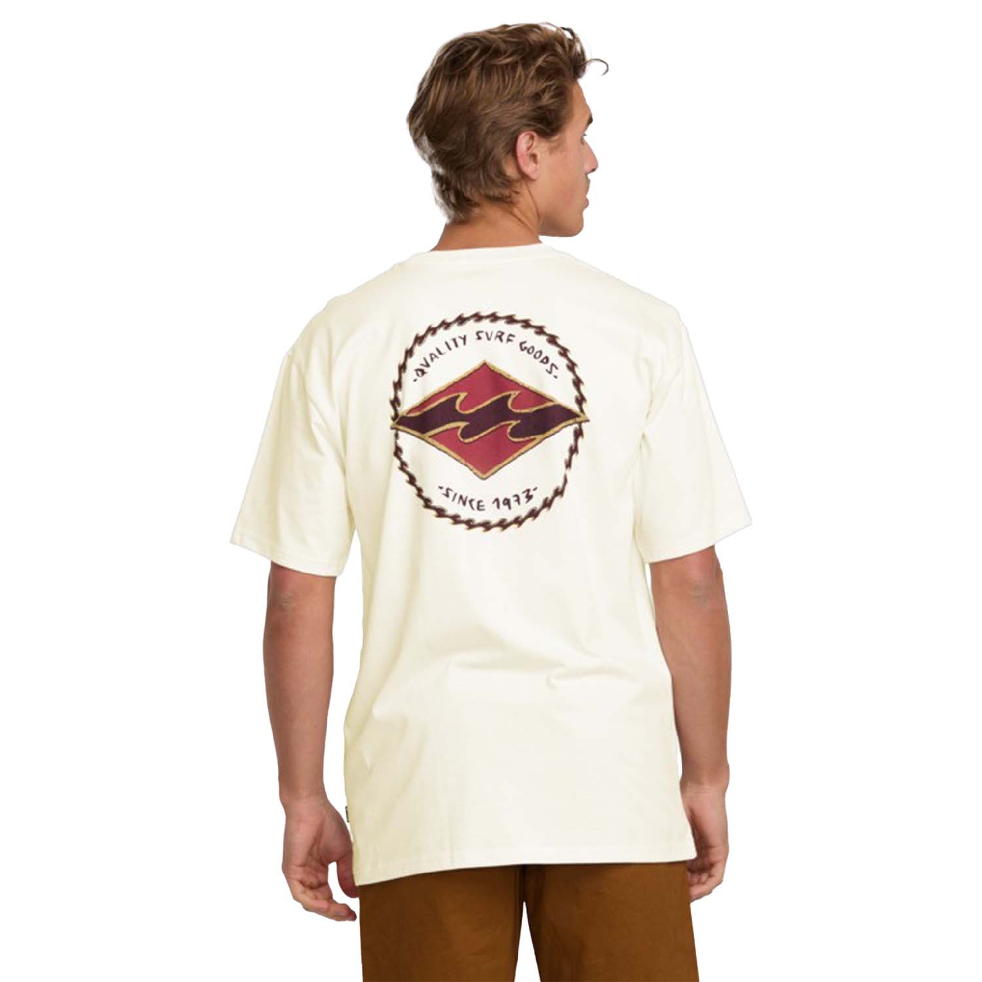 Billabong Rotor Diamond Regular Erkek Beyaz Tişört