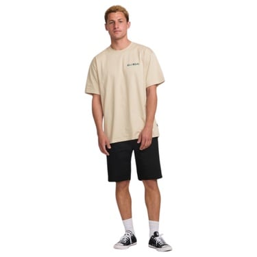  Billabong Twin Peaks Regular Ss Erkek Bej Tişört