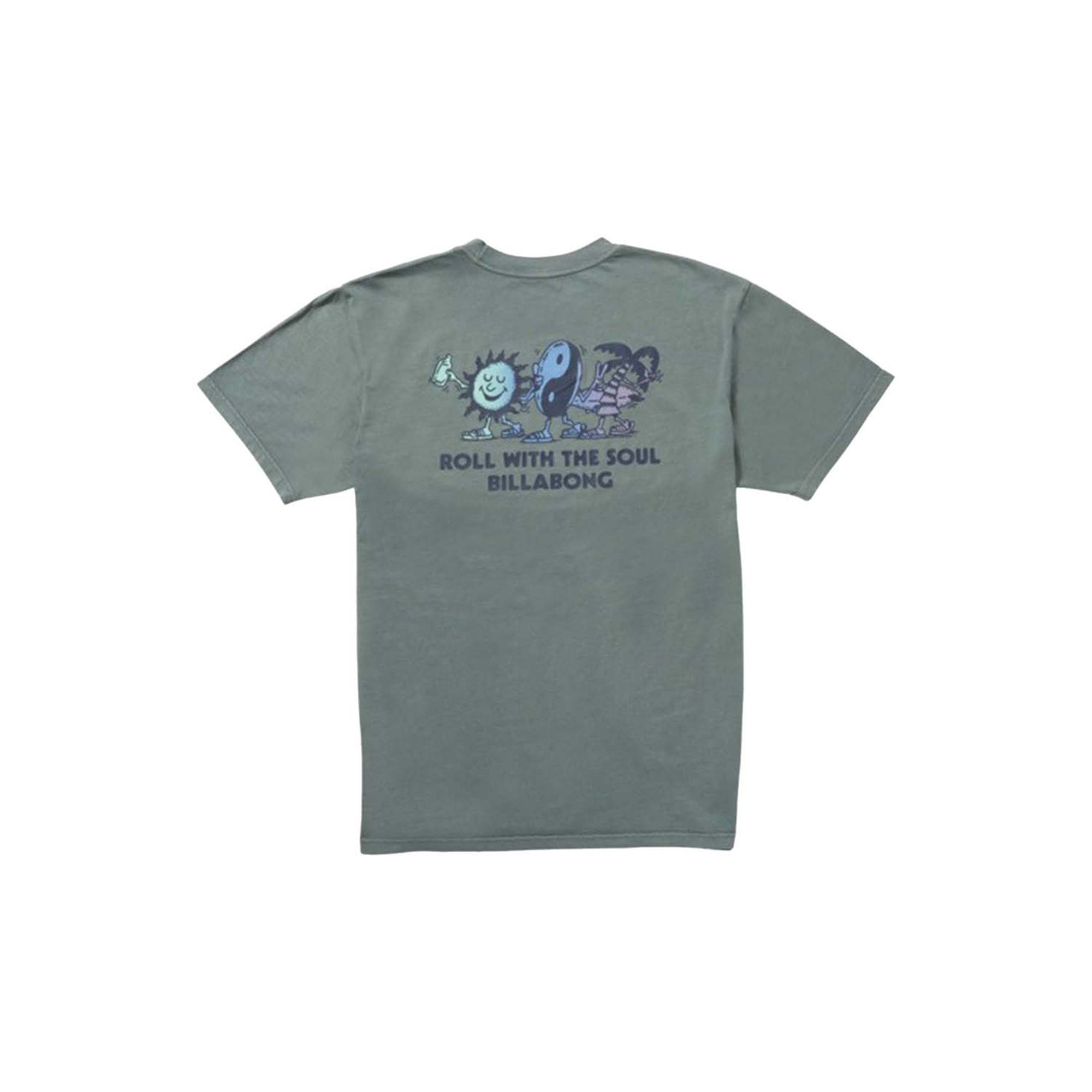 Billabong Roll Premium Ww Ss Erkek Mavi Tişört