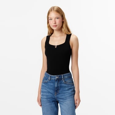  Boss Fiura Kadın Siyah Triko