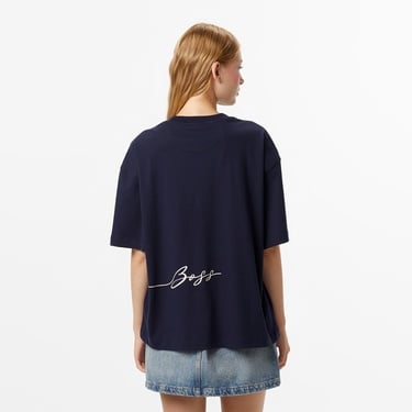  Boss Kadın Koyu Mavi T-Shirt
