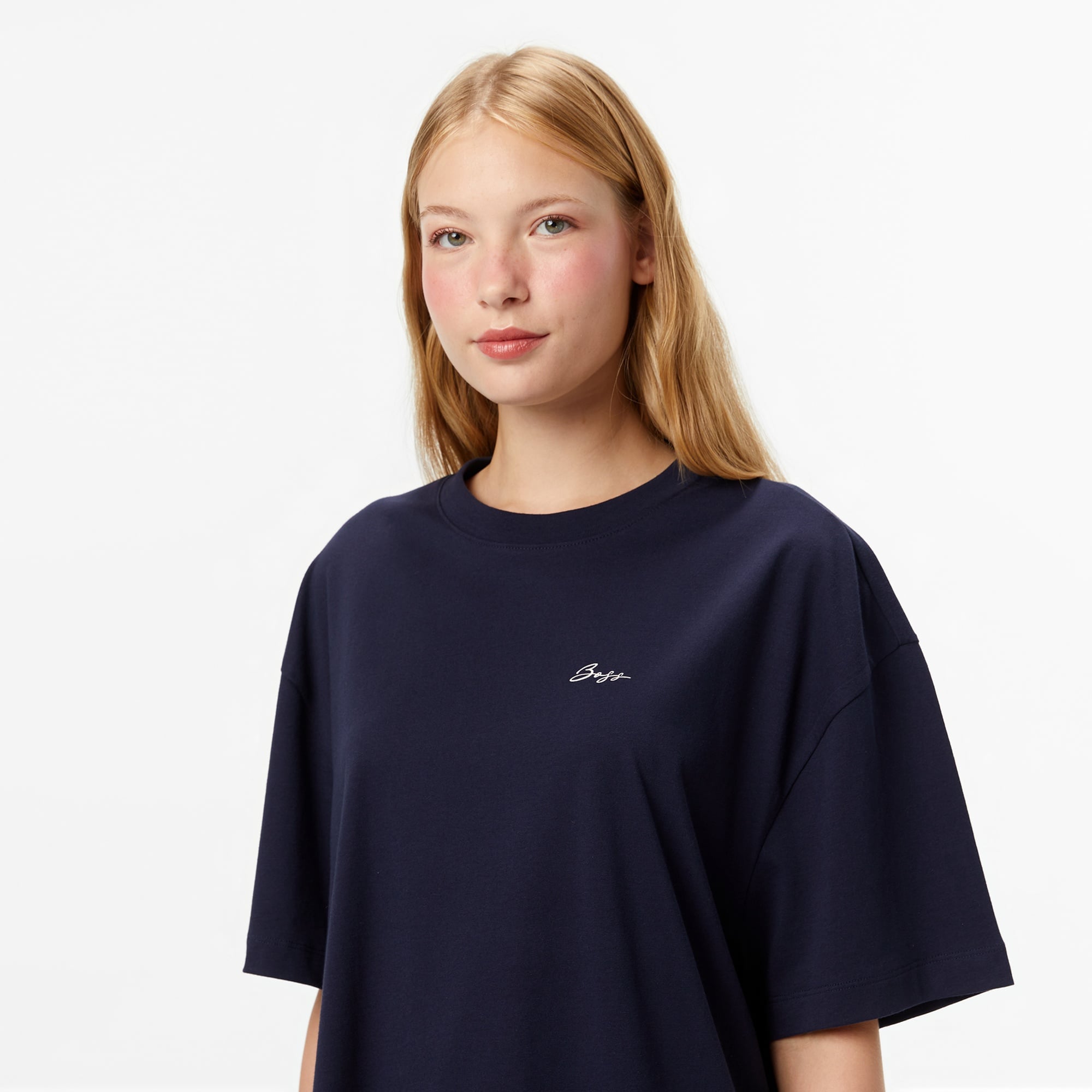 Boss Kadın Koyu Mavi T-Shirt