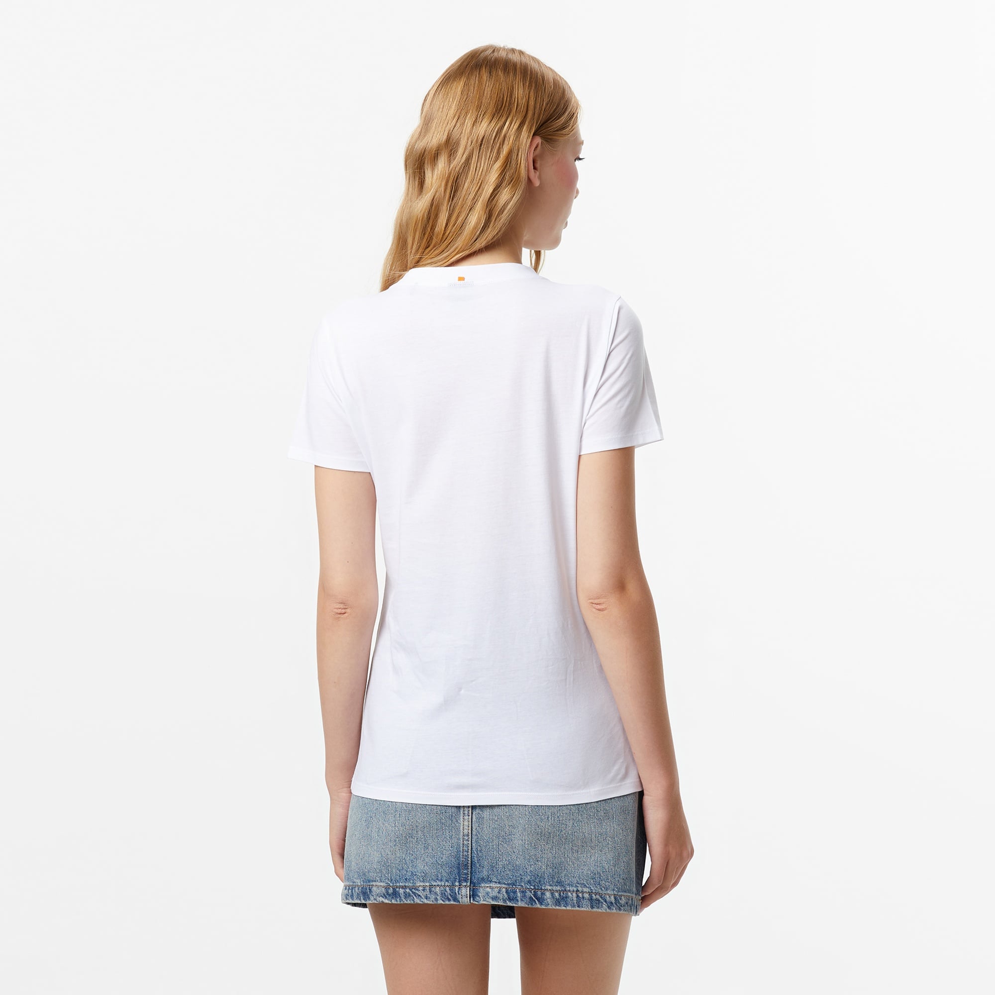 Boss Elogo Kadın Beyaz T-Shirt