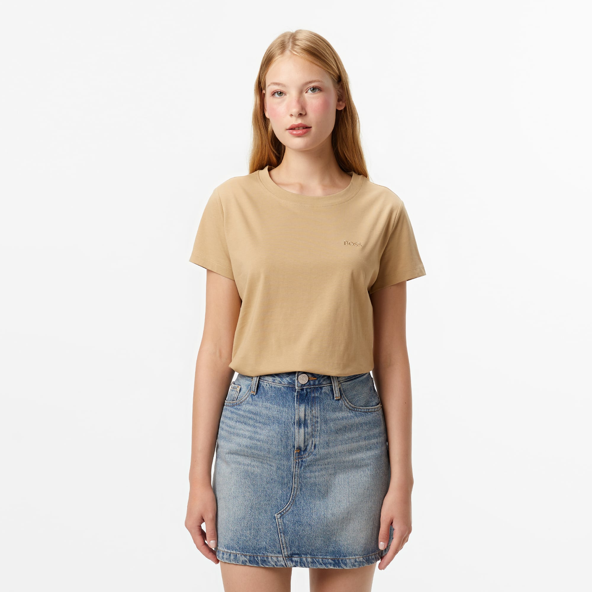  Boss Kadın Bakır T-Shirt