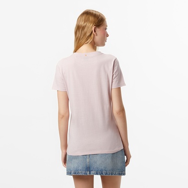  Boss Elogo Kadın Açık Mor T-Shirt