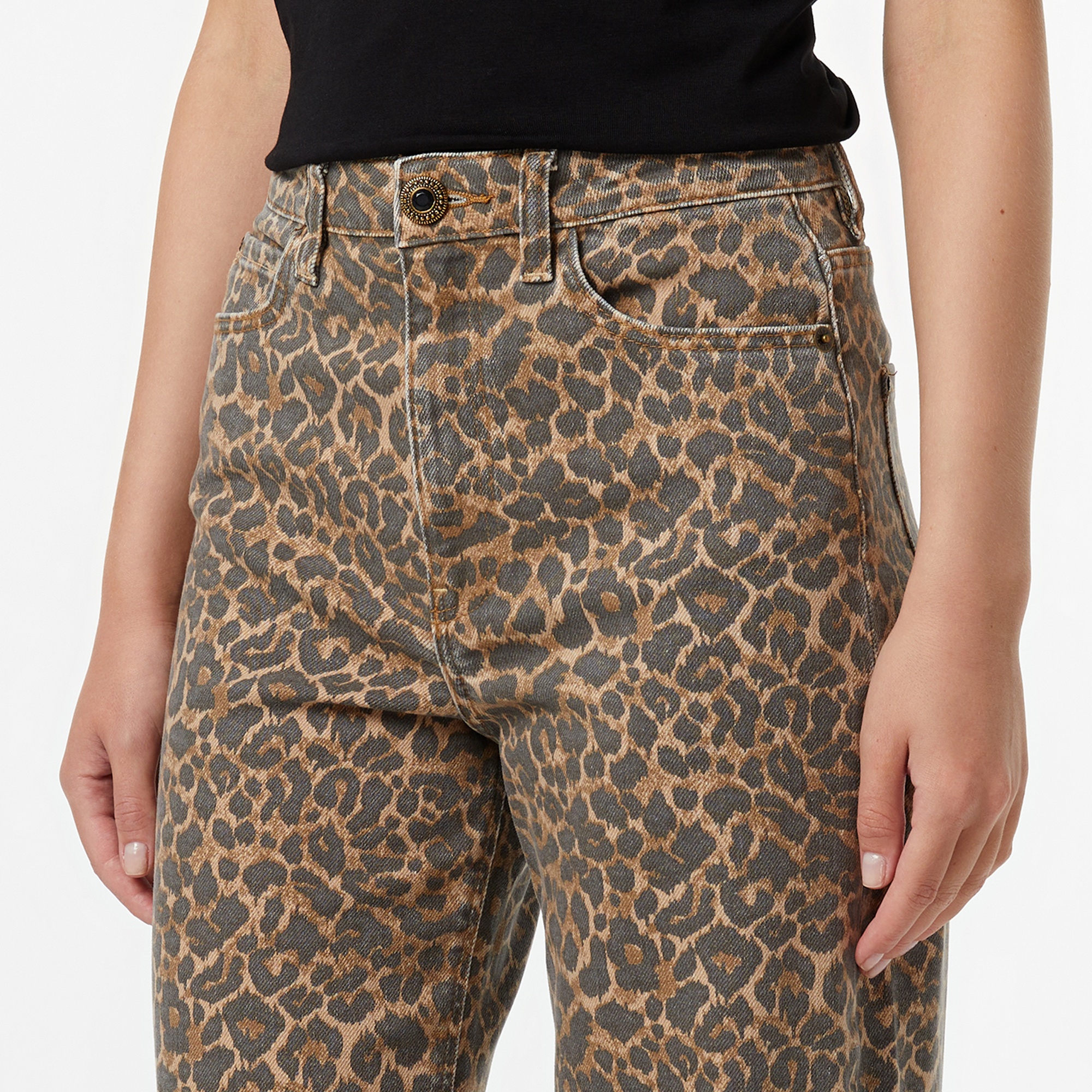 Guess Mirage Relaxed Fit Kadın Renkli Pantolon