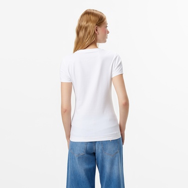  Guess Hot Slim Fit Kadın Beyaz T-Shirt